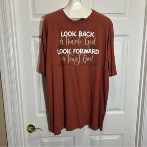 Love in Faith Christian Rust Graphic Tee